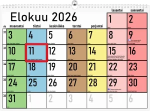Lukuvuosiseinäkalenteri